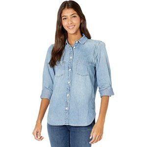 J. Crew | Denim Chambray Buttoned-Down Top